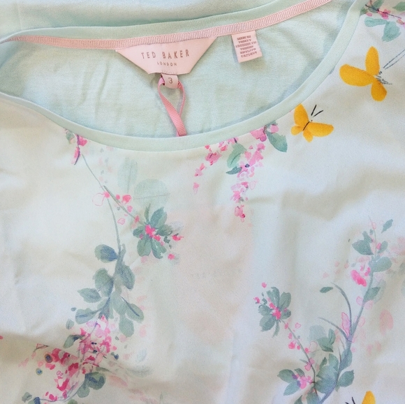 🍒NWT🍒 TED BAKER PASTEL MINT TOP - Picture 7 of 7
